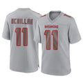 Blackjersey TB.Buccaneers #11 Jalen McMillan Player Gray Atmosphere Fashion Home Game Stitched Jerseys
