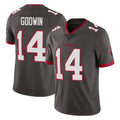 Blackjersey TB.Buccaneers #14 Chris Godwin Jr. Player Pewter Limited Alternate Vapor Home Game Stitched Jerseys