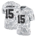 Blackjersey TB.Buccaneers #15 Tez Johnson Player Arctic Camo Limited Salute To Service Home Game Stitched Jerseys