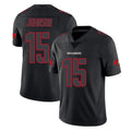 Blackjersey TB.Buccaneers #15 Tez Johnson Player Black Impact Limited Home Game Stitched Jerseys