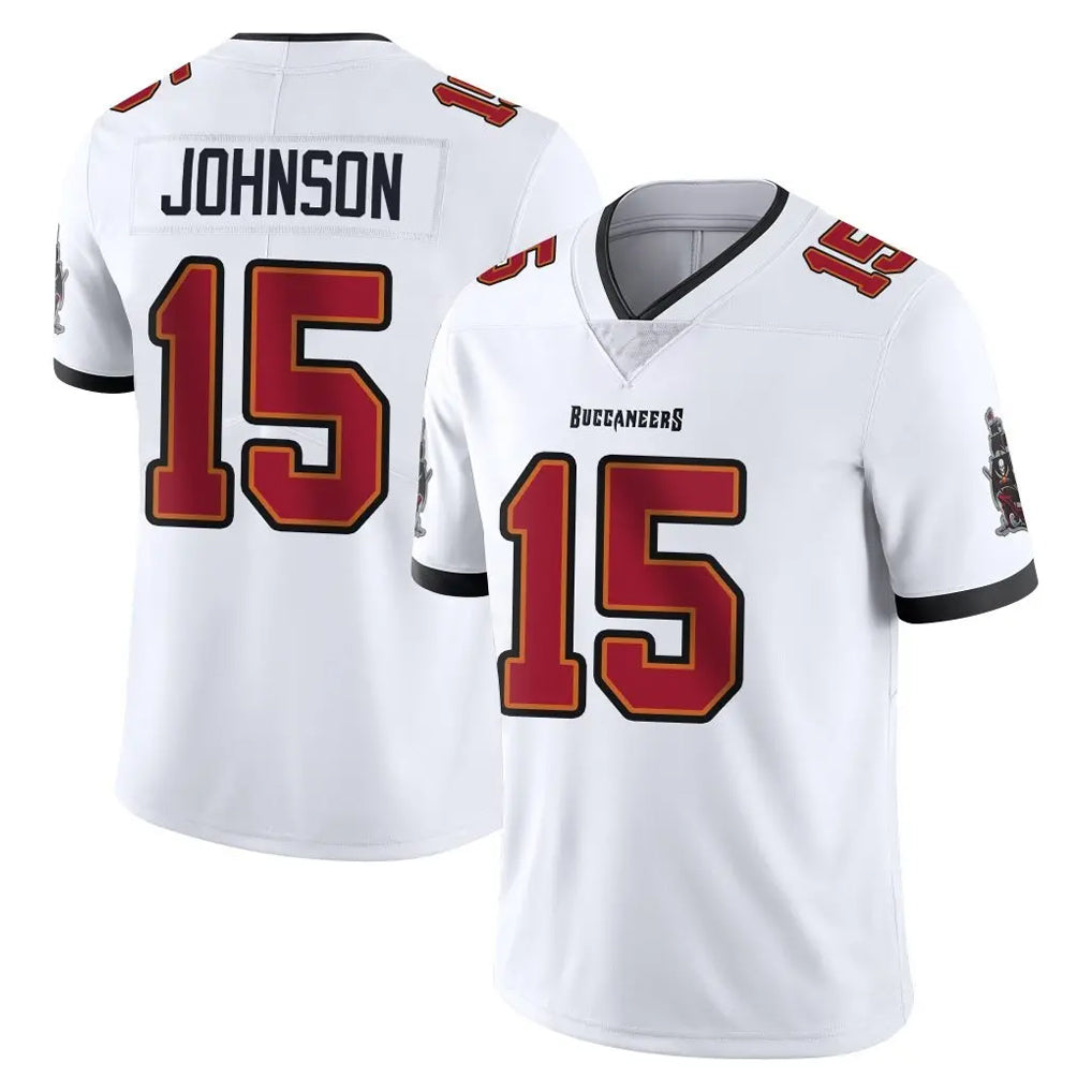 Blackjersey TB.Buccaneers #15 Tez Johnson Player White Limited Vapor Untouchable Home Game Stitched Jerseys