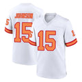 Blackjersey TB.Buccaneers #15 Tez Johnson Player White '76 Home Game Stitched Jerseys