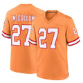 Blackjersey TB.Buccaneers #27 Zyon McCollum Player Orange Throwback Home Game Stitched Jerseys