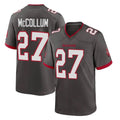 Blackjersey TB.Buccaneers #27 Zyon McCollum Player Pewter Alternate Home Game Stitched Jerseys