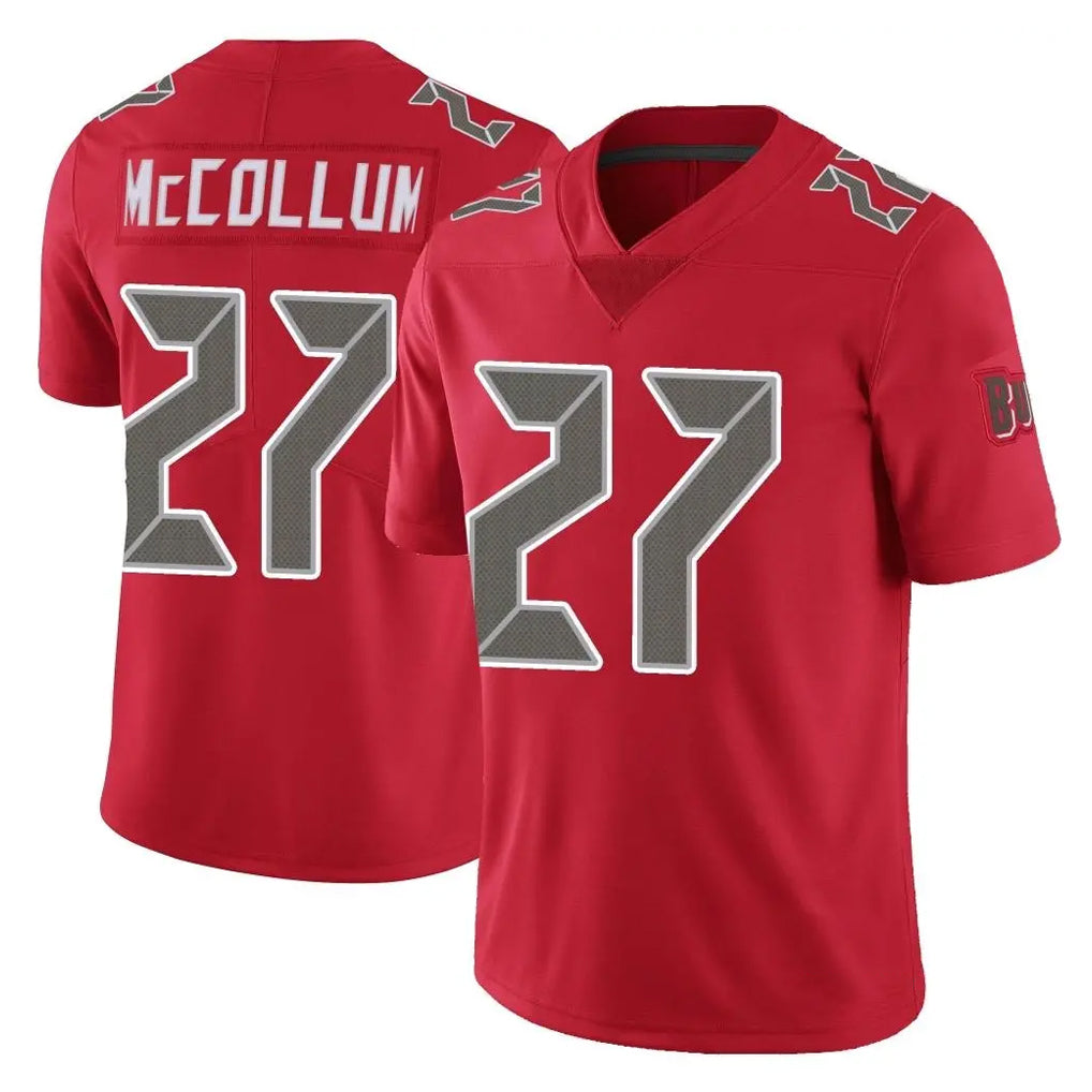 Blackjersey TB.Buccaneers #27 Zyon McCollum Player Red Limited Color Rush Home Game Stitched Jerseys