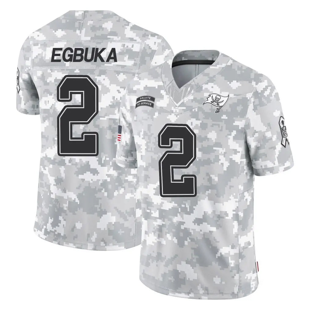Blackjersey TB.Buccaneers #2 Emeka Egbuka Player Arctic Camo Limited Salute To Service Home Game Stitched Jerseys