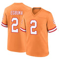 Blackjersey TB.Buccaneers #2 Emeka Egbuka Player Orange Throwback Home Game Stitched Jerseys