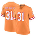 Blackjersey TB.Buccaneers #31 Antoine Winfield Jr. Player Orange Throwback Home Game Stitched Jerseys