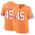 Blackjersey TB.Buccaneers #45 Josiah Trotte Player Orange Throwback Home Game Stitched Jerseys