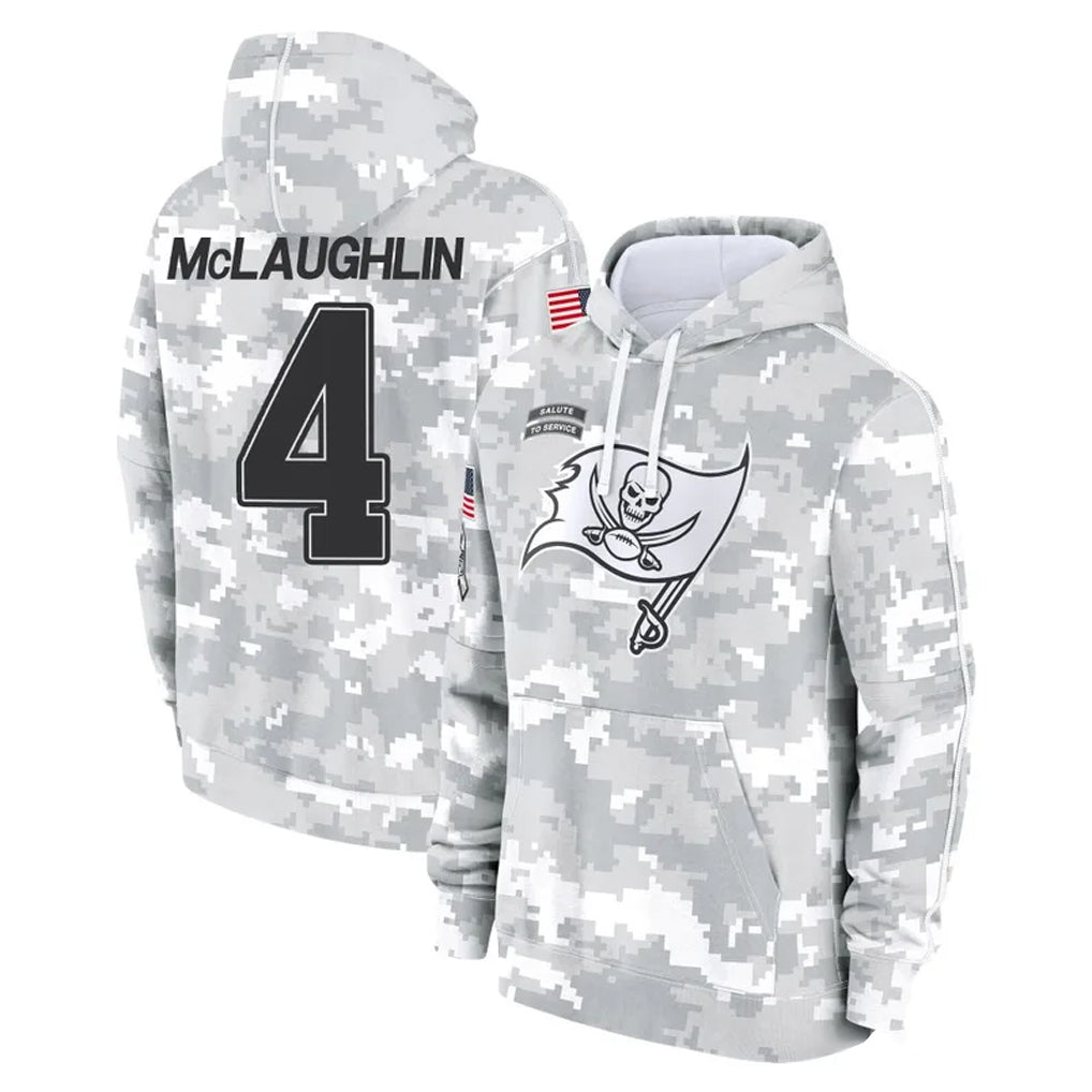 Blackjersey TB.Buccaneers #4 Chase McLaughlin Player Arctic Camo Limited Salute to Service Pullover Hoodies Game Stitched Jerseys