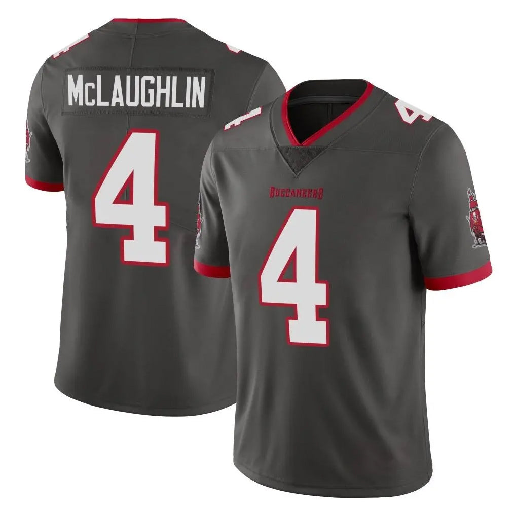 Blackjersey TB.Buccaneers #4 Chase McLaughlin Player Pewter Limited Alternate Vapor Home Game Stitched Jerseys