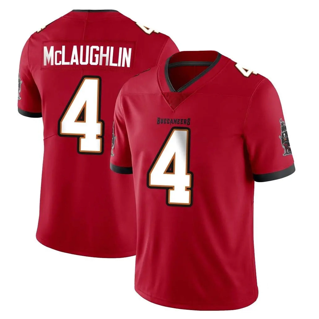 Blackjersey TB.Buccaneers #4 Chase McLaughlin Player Red Limited Vapor Home Game Stitched Jerseys