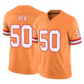 Blackjersey TB.Buccaneers #50 Vita Vea Player Orange Limited Vapor F.U.S.E. Home Game Stitched Jerseys