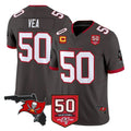 Blackjersey TB.Buccaneers #50 Vita Vea Player Pewter Limited 2026 Season Vapor F.U.S.E. Home Game Stitched Jerseys