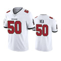 Blackjersey TB.Buccaneers #50 Vita Vea Player White Limited Vapor Untouchable Home Game Stitched Jerseys