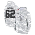 Blackjersey TB.Buccaneers #62 Graham Barton Player Arctic Camo Limited Salute to Service Pullover Hoodies Game Stitched Jerseys