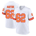 Blackjersey TB.Buccaneers #62 Graham Barton Player White '76 Home Game Stitched Jerseys