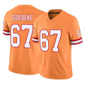 Blackjersey TB.Buccaneers #67 Luke Goedeke Player Orange Limited Vapor F.U.S.E. Home Game Stitched Jerseys
