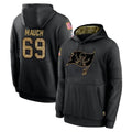 Blackjersey TB.Buccaneers #69 Cody Mauch Player Black Salute to Service Sideline Performance Pullover Hoodies Home Game Stitched Jerseys