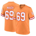 Blackjersey TB.Buccaneers #69 Cody Mauch Player Orange Throwback Home Game Stitched Jerseys