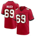 Blackjersey TB.Buccaneers #69 Cody Mauch Player Red Home Game Stitched Jerseys