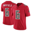 Blackjersey TB.Buccaneers #6 Baker Mayfield Player Red Limited Color Rush Home Game Stitched Jerseys
