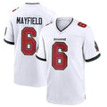 Blackjersey TB.Buccaneers #6 Baker Mayfield Player White Home Game Stitched Jerseys