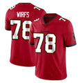 Blackjersey TB.Buccaneers #78 Tristan Wirfs Player Red Limited Vapor Home Game Stitched Jerseys