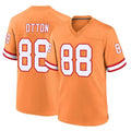 Blackjersey TB.Buccaneers #88 Cade Otton Player Orange Throwback Home Game Stitched Jerseys