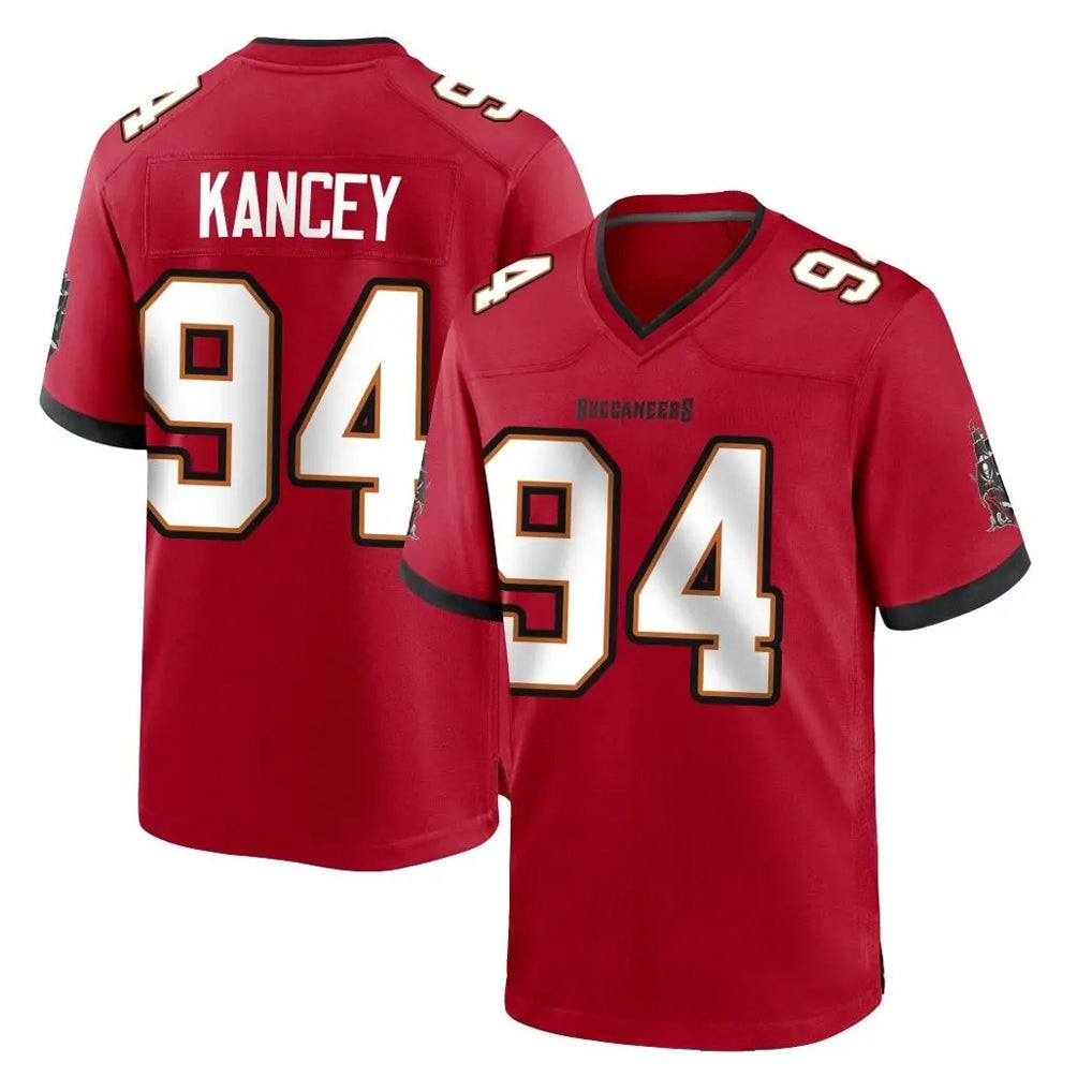 Blackjersey TB.Buccaneers #94 Calijah Kancey Player Red Home Game Stitched Jerseys