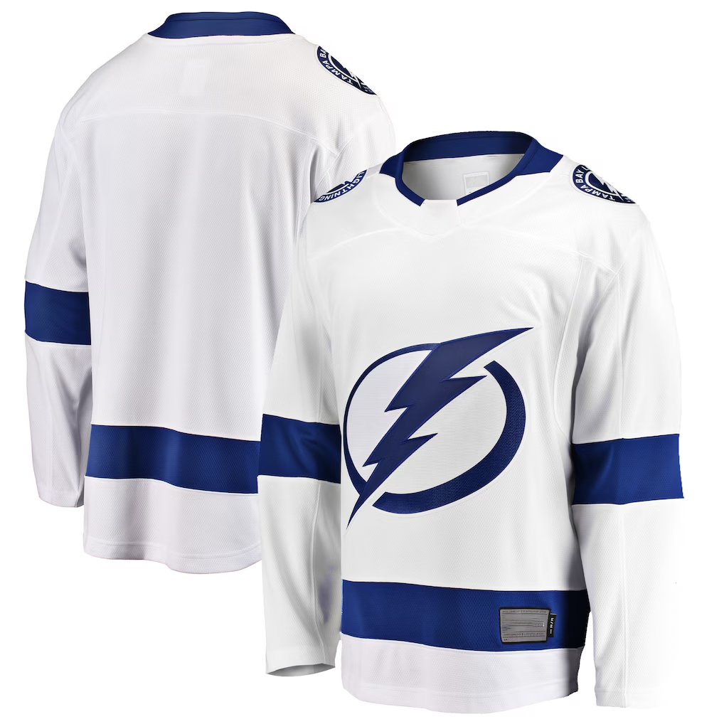 Blackjersey TB.Lightning White Breakaway Away Jerseys