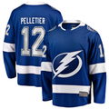 Blackjersey TB.Lightning #12 Jakob Pelletier Blue Home Breakaway Jerseys