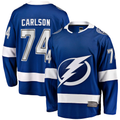 Blackjersey TB.Lightning #74 John Carlson Blue Home Breakaway Jerseys