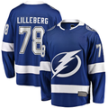 Blackjersey TB.Lightning #78 Emil Lilleberg Blue Home Premier Breakaway Player Jerseys