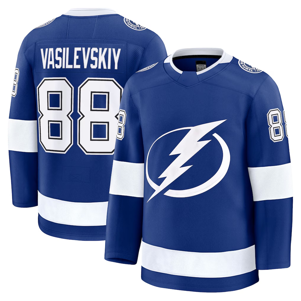 Blackjersey TB.Lightning #88 Andrei Vasilevskiy Blue Home Breakaway Player Jerseys