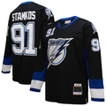 Blackjersey TB.Lightning #91 Steven Stamkos Mitchell & Ness Black 2008?09 Power Play Jerseys