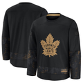 Blackjersey TM.Leafs Black 2024 Military Appreciation Practice Jerseys