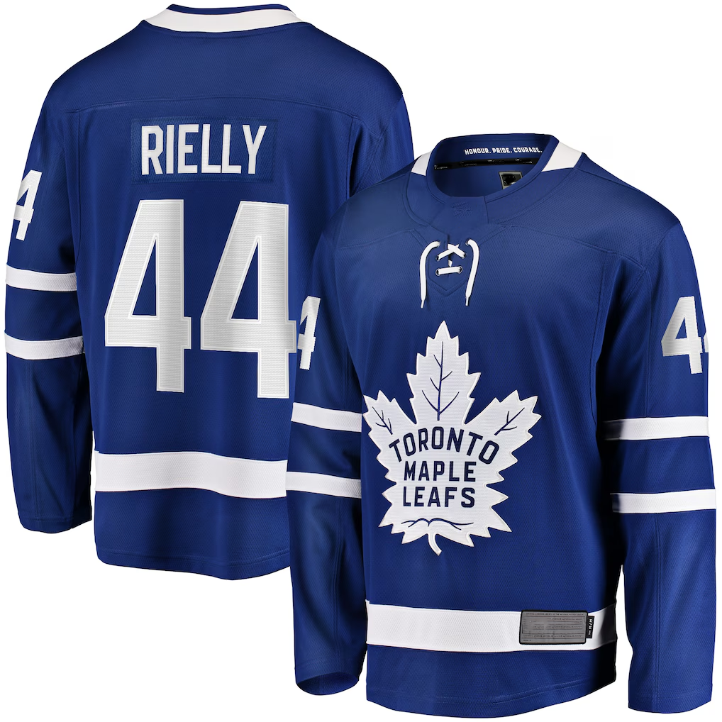 Blackjersey TM.Leafs #44 Morgan Rielly Blue Home Breakaway Player Jerseys