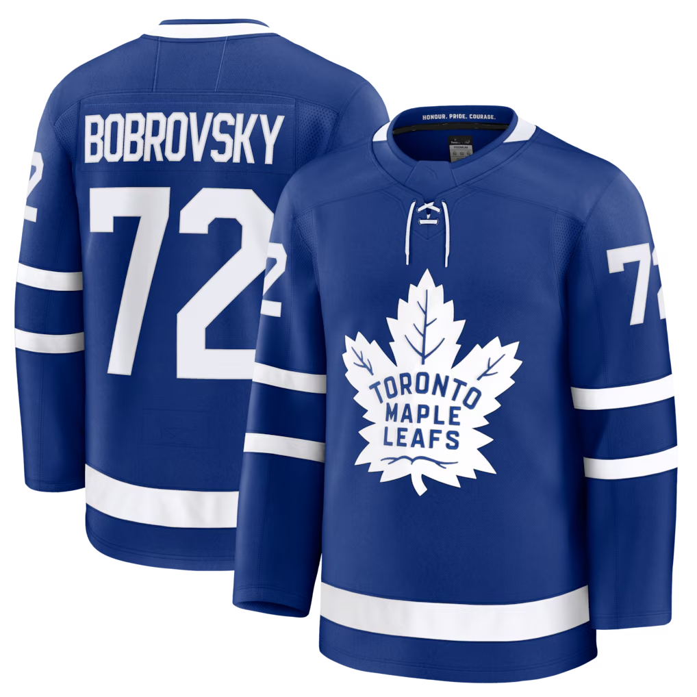 Blackjersey TM.Leafs #72 Sergei Bobrovsky Blue Home Premium Jerseys
