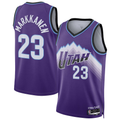 Blackjersey U.Jazz #23 Lauri Markkanen Purple Swingman Jerseys - Icon Edition