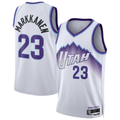 Blackjersey U.Jazz #23 Lauri Markkanen White Swingman Jerseys - Association Edition