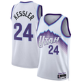 Blackjersey U.Jazz #24 Walker Kessler White Swingman Jerseys - Association Editio
