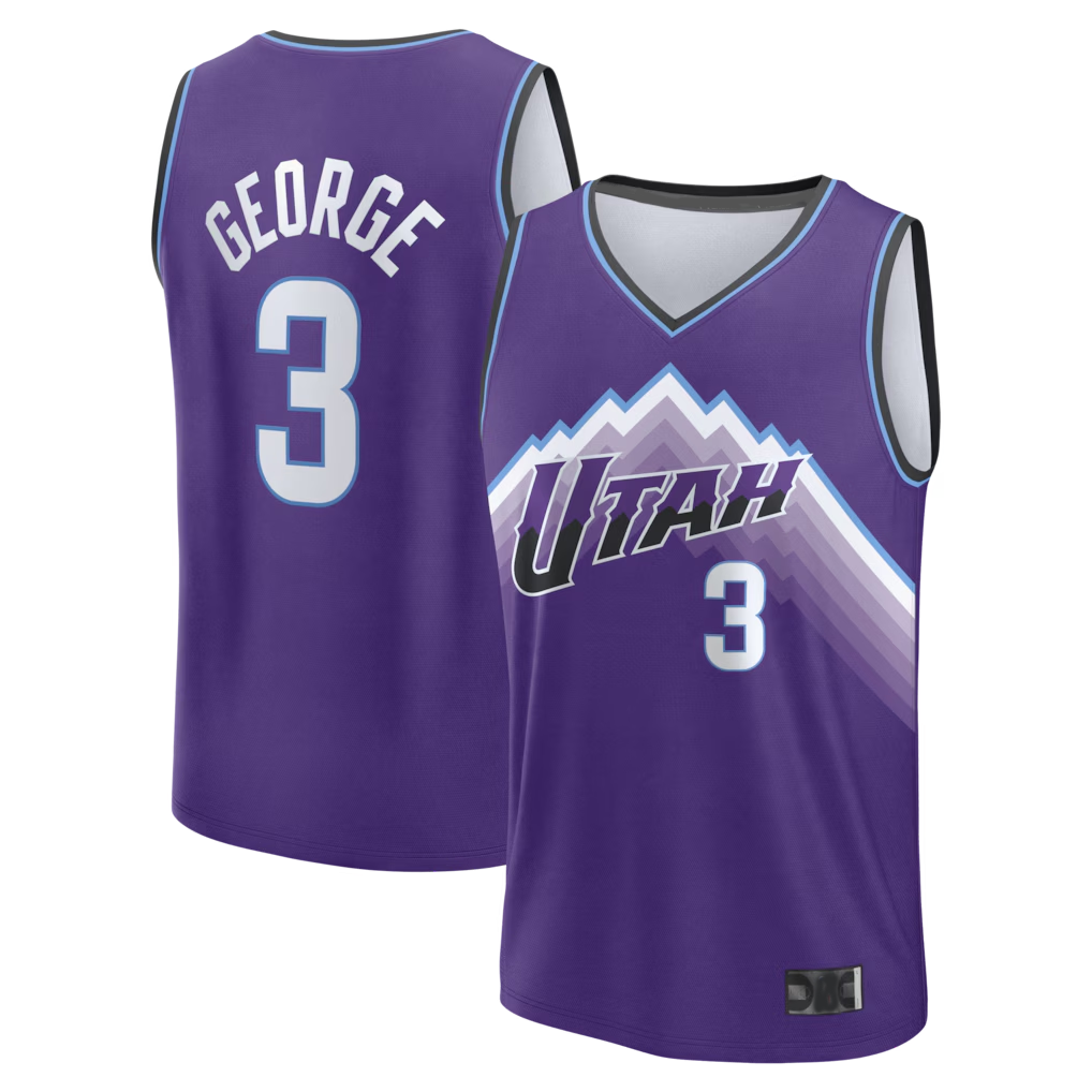 Blackjersey U.Jazz #3 Keyonte George Fanatics Purple Fast Break Replica Jerseys - Icon Edition