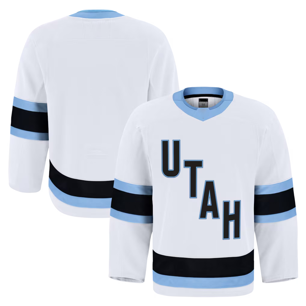 Blackjersey U.Mammoth White Away Authentic Pro Jerseys