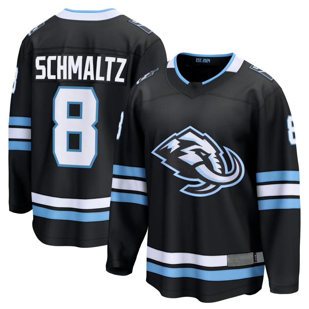 Blackjersey U.Mammoth #8 Nick Schmaltz Black Home Breakaway Player Jerseys