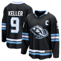 Blackjersey U.Mammoth #9 Clayton Keller Black Home Breakaway Jerseys