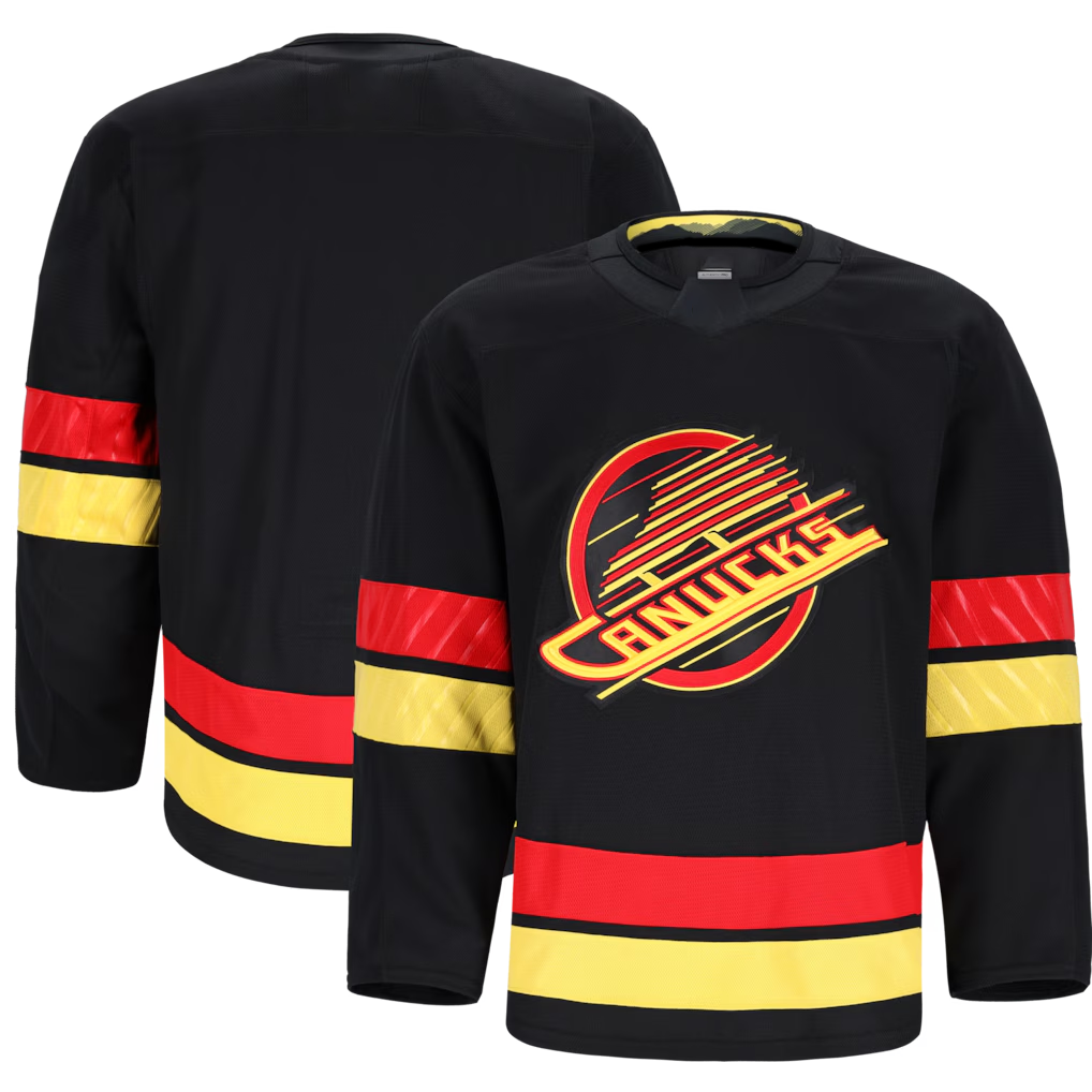 Blackjersey V.Canucks Black Alternate Authentic Pro Jerseys