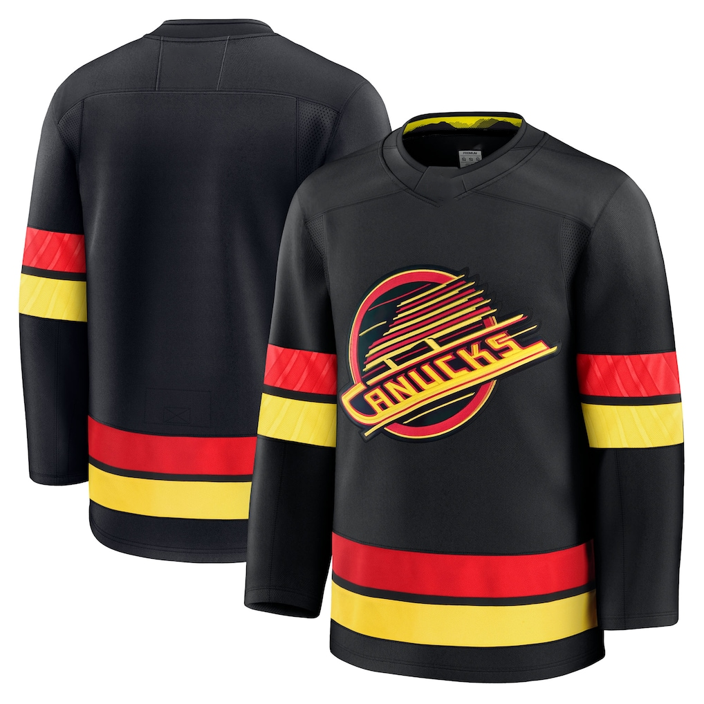 Blackjersey V.Canucks Black Alternate Premium Jerseys