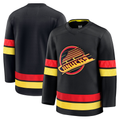 Blackjersey V.Canucks Black Alternate Premium Jerseys