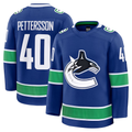 Blackjersey V.Canucks #40 Elias Pettersson Blue Home Premium Jerseys